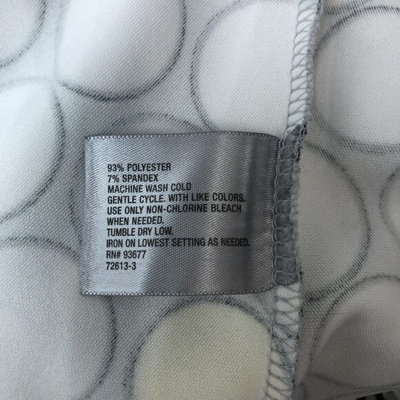 Worthington Peplum Top Womens L Sleeveless Yellow Polka‎ Dot Retro Blouse Shirt - Picture 12 of 14